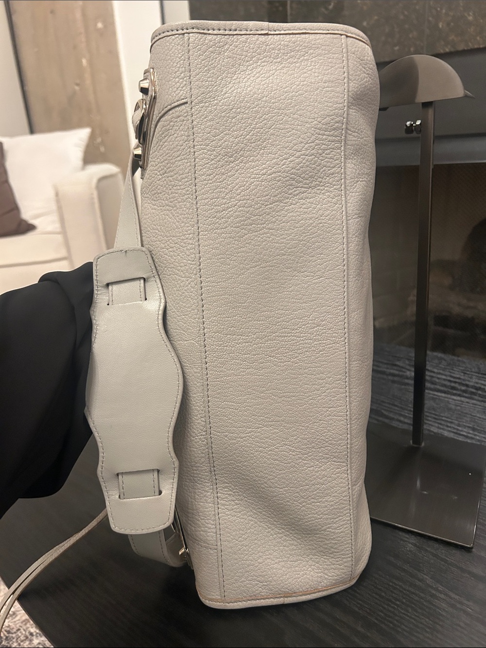 S/S 2015 (AW) Balenciaga City Bag Light Gray Leather Satchel Bag - Picture 6 of 9